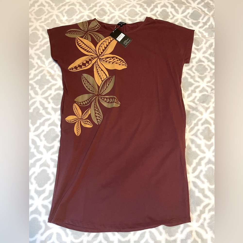 Brand new Tanoa shirt dress Polynesian designer size Small